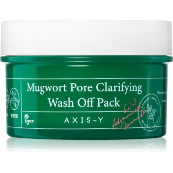 AXIS-Y 6+1+1 Advanced Formula Mugwort Pore Clarifying Wash Off Pack masca pentru curatare profunda cu efect calmant - imagine 2